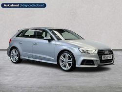 Silver Used 2018 Audi A3 S-Line Hatchback | £14,649 (Fair price)