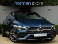 Blue Used 2022 Mercedes CLA200 AMG Line Premium Plus Coupe | £26,495 (A bit pricey)