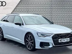 White Used 2025 Audi A6 Black Edition Estate | £38,485 (Fair price)