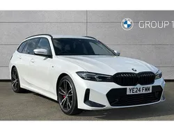 Mineral white metallic Used 2024 BMW 320 M Sport Estate | £35,993 (Expensive)