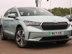 Arctic silver metallic Used 2021 Skoda Enyaq iV SUV | £20,695 (Fair price)