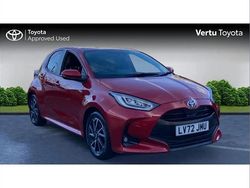 Red Used 2022 Toyota Yaris Hybrid Design Hatchback | £17,376 (Fair price)