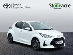 White Used 2022 Toyota Yaris Hybrid Design Hatchback | £16,650 (Fair price)