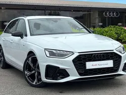 White Used 2024 Audi A4 Black Edition Estate | £31,380 (Fair price)