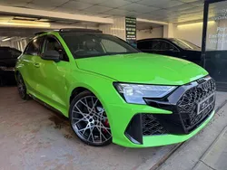 Green New 2025 Audi RS3 Hatchback | £69,990 (A bit pricey)