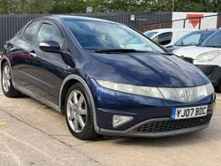 Blue Used 2007 Honda Civic Sport Hatchback | £899 (Fair price)