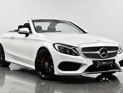 White Used 2017 Mercedes C250 AMG line Cabriolet | £18,270 (Fair price)