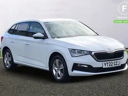 White Used 2022 Skoda Scala SE Hatchback | £14,799 (Fair price)