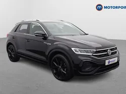 Black Used 2022 VW T-Roc R-line SUV | £23,399 (Fair price)