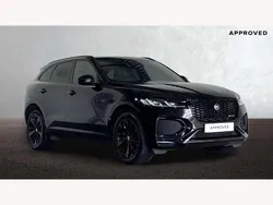 Santorini black Used 2022 Jaguar F-Pace R-Dynamic SUV | £31,050 (Fair price)