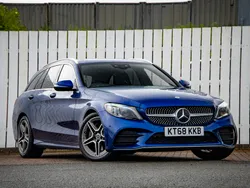 Blue Used 2019 Mercedes C300 AMG Line Premium Estate | £17,998 (Fair price)