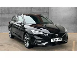 Metallic midnight black Used 2024 Seat Leon FR Sport Hatchback | £22,990 (Expensive)