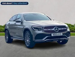 Silver Used 2021 Mercedes GLC300 AMG Line Premium Coupe | £34,399 (Fair price)