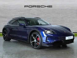 Gentian blue metallic New 2025 Porsche Taycan 4S Cross Turismo Sedan | £110,000 (Expensive)