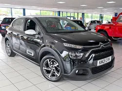 Perla nera black Used 2021 Citroën C3 PureTech Hatchback | £11,989 (Fair price)