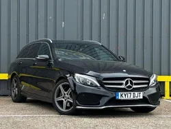Black Used 2017 Mercedes C220 AMG line Estate | £15,795 (A bit pricey)