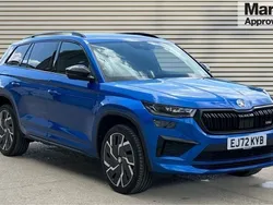 Blue Used 2022 Skoda Kodiaq vRS SUV | £32,839 (Fair price)