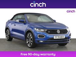 Blue Used 2021 VW T-Roc Cabriolet R-line Cabriolet | £19,699 (Good price)
