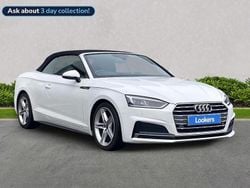 White Used 2018 Audi A5 Cabriolet S-Line Cabriolet | £14,526 (Fair price)