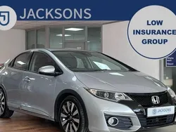Silver Used 2017 Honda Civic SE Plus Hatchback | £9,280 (Fair price)