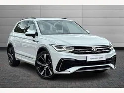 White Used 2021 VW Tiguan R-line SUV | £26,295 (A bit pricey)