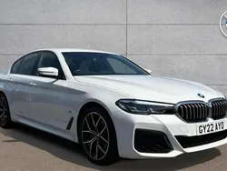 White Used 2022 BMW 520 M Sport | £28,219 (Fair price)