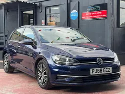 Blue Used 2018 VW Golf VII SE Hatchback | £12,340 (Good price)