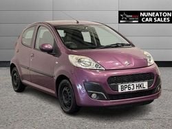 Purple Used 2014 Peugeot 107 Active Hatchback | £2,450 (Good price)