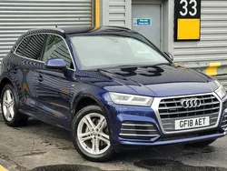 Blue Used 2018 Audi Q5 S-Line SUV | £17,999 (Fair price)