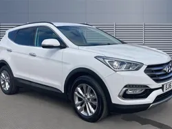 White Used 2016 Hyundai Santa Fe Premium SUV | £13,536 (Good price)