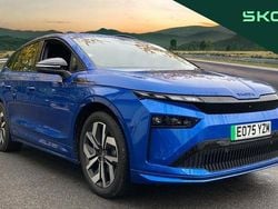 Blue New 2025 Skoda Enyaq iV SportLine SUV | £38,330 (Expensive)