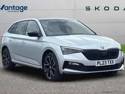 Brilliant silver metallic Used 2023 Skoda Scala Monte Carlo Hatchback | £18,590 (Fair price)