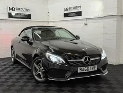 Black Used 2017 Mercedes C220 AMG line Cabriolet | £13,490 (Good price)