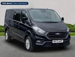 Black Used 2022 Ford Transit Custom Limited Van | £23,990 (Fair price)