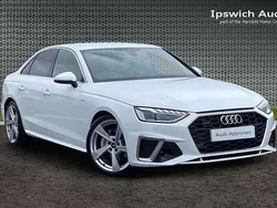 White Used 2021 Audi A4 S-Line Sedan | £26,000 (Fair price)