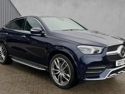 Cavansite blue metallic Used 2021 Mercedes GLE350 AMG line Coupe | £45,480 (Fair price)