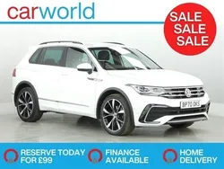 White Used 2021 VW Tiguan R-line SUV | £26,388 (A bit pricey)