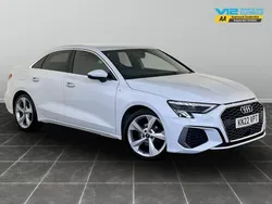 White Used 2022 Audi A3 S-Line Sedan | £18,995 (Good price)