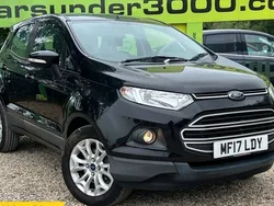 Black Used 2017 Ford Ecosport Zetec SUV | £5,600 (Fair price)