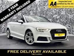 White Used 2018 Audi A3 Cabriolet S-Line Cabriolet | £18,995 (Expensive)