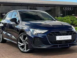 Blue Used 2025 Audi A3 Black Edition Hatchback | £31,980 (Expensive)