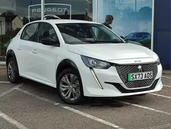 White Used 2023 Peugeot e-208 Allure+ Hatchback | £19,495 (Expensive)
