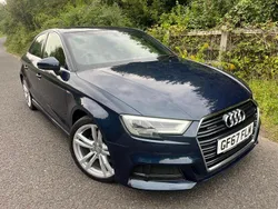 Blue Used 2017 Audi A3 S-Line Sedan | £14,590 (Fair price)
