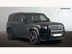 Santorini black Used 2024 Land Rover Defender SUV | £72,595 (Expensive)