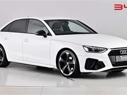 Ibis white Used 2021 Audi A4 Black Edition Sedan | £22,690 (Fair price)
