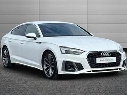 Ibis white Used 2022 Audi A5 S-Line Coupe | £27,595 (Fair price)