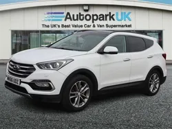 White Used 2016 Hyundai Santa Fe Premium SE SUV | £11,795 (Fair price)