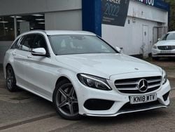 White Used 2018 Mercedes C250 AMG line Estate | £13,995 (Good price)