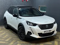 White Used 2021 Peugeot e-2008 Premium SUV | £9,990 (Super price)