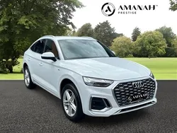 White Used 2021 Audi Q5 Sportback S-Line SUV | £26,990